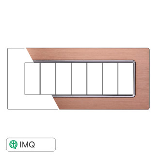 PLACCA ALLUMINIO 7P ORO - modello LN86711