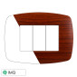 Immagine 1 - ETTROIT SPACE PLACCA PLASTICA SLIM 3P RADicA - Mod. LN87303 - Compatibile con BTicino LIVING LIGHT / INTERNATIONAL