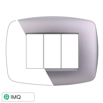 PLACCA SLIM 3P SILVER - modello LN87306