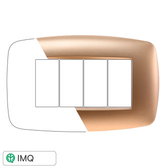 PLACCA SLIM 4P ORO - modello LN87411