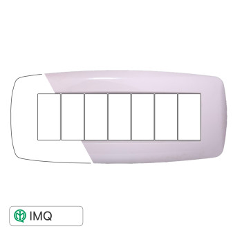 PLACCA SLIM 7P BIANCO - modello LN87701