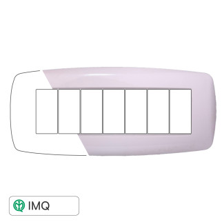 PLACCA SLIM 7P BIANCO - modello LN87701