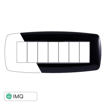 PLACCA SLIM 7P NERO - modello LN87702