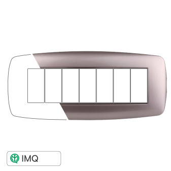 PLACCA SLIM 7P TITANIO - modello LN87708