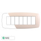 Immagine 1 - ETTROIT SPACE PLACCA PLASTICA SLIM 7P SABBIA - Mod. LN87709 - Compatibile con BTicino LIVING LIGHT / INTERNATIONAL