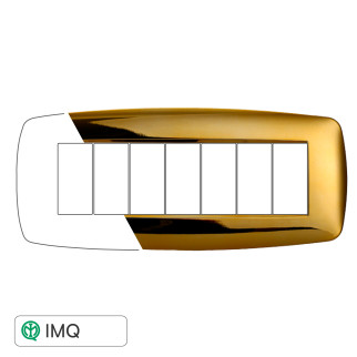 PLACCA SLIM 7P ORO LUCIDO - modello LN87712