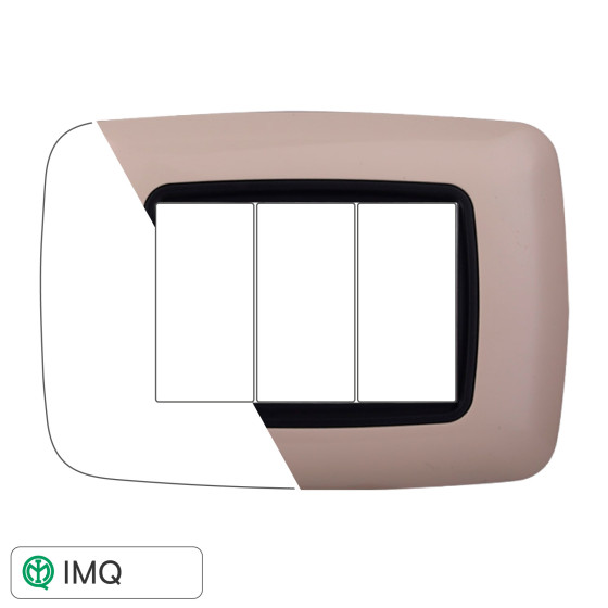 PLACCA PLASTICA 3P BOMBATA SABBIA - modello LN88309 PLACCA PLASTICA 3P BOMBATA SABBIA - modello LN88309