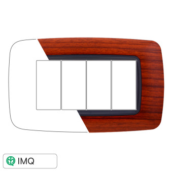 PLACCA PLASTICA 4P BOMBATA RADICA - modello LN88403