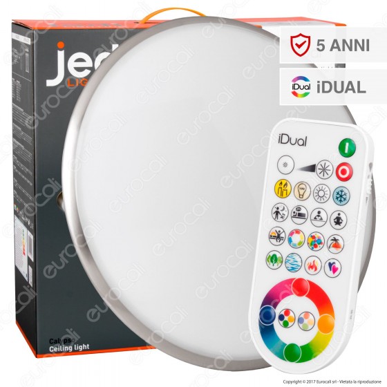 Jedi Lighting Plafoniera LED Calypso iDual RGB+W 23,5W Multifunzione Jedi Lighting Plafoniera LED Calypso iDual RGB+W 23,5W Multifunzione