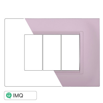 PLACCA QUADRATA  3P BIANCO - modello LN89301