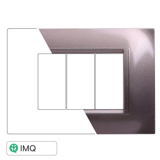 PLACCA QUADRATA  3P TITANIO - modello LN89308