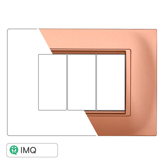 PLACCA QUADRATA 3P ORO - modello LN89311 PLACCA QUADRATA 3P ORO - modello LN89311