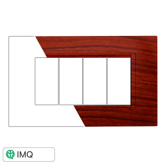 PLACCA QUADRATA 4P RADICA - modello LN89403