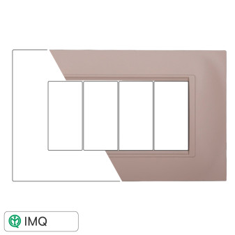 PLACCA QUADRATA 4P SABBIA - modello LN89409