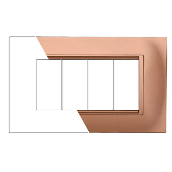 PLACCA QUADRATA 4P ORO - modello LN89411