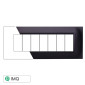 Immagine 1 - ETTROIT SPACE PLACCA PLASTICA QUADRATA 7P NERO - Mod. LN89702 - Compatibile con BTicino LIVING LIGHT / INTERNATIONAL