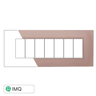 PLACCA QUADRATA 7P SABBIA - modello LN89709