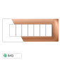 Immagine 1 - ETTROIT SPACE PLACCA PLASTICA QUADRATA 7P ORO - Mod. LN89711 - Compatibile con BTicino LIVING LIGHT / INTERNATIONAL