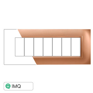 PLACCA QUADRATA 7P ORO - modello LN89711
