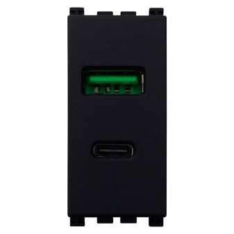 PRESA USB 2 IN 1 USB+TYPE-C 3.1AMH - modello VA3002
