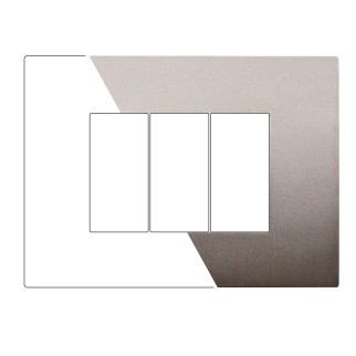PLACCA PLASTICA 3P BRONZO - modello VA83310