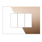 Immagine 1 - ETTROIT VENUS PLACCA PLASTICA 3P ORO - Mod. VA83311 - Compatibile con Vimar ARKÉ