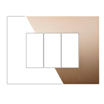 PLACCA PLASTICA 3P ORO - modello VA83311