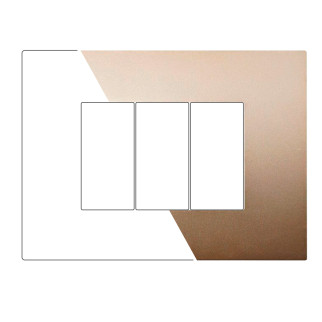 PLACCA PLASTICA 3P ORO - modello VA83311