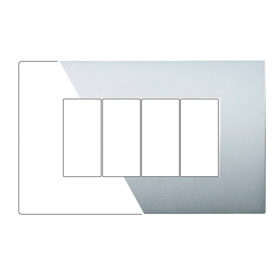 PLACCA PLASTICA 4P SILVER - modello VA83406 PLACCA PLASTICA 4P SILVER - modello VA83406