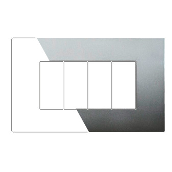 PLACCA PLASTICA 4P BRONZO - modello VA83410