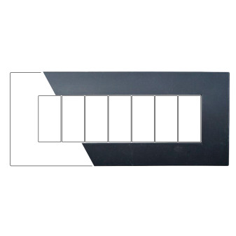 PLACCA PLASTICA 7P NERO - modello VA83702