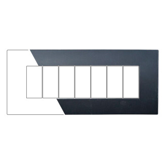 PLACCA PLASTICA 7P NERO - modello VA83702