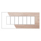 Immagine 1 - ETTROIT VENUS PLACCA PLASTICA 7P LEGNO CHIARO - Mod. VA83704 - Compatibile con Vimar ARKÉ