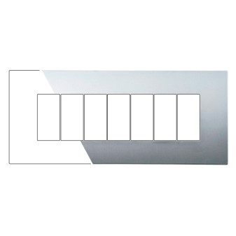 PLACCA PLASTICA 7P SILVER - modello VA83706