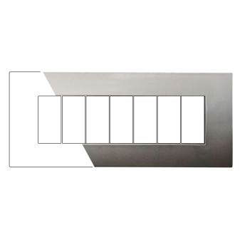 PLACCA PLASTICA 7P BRONZO - modello VA83710