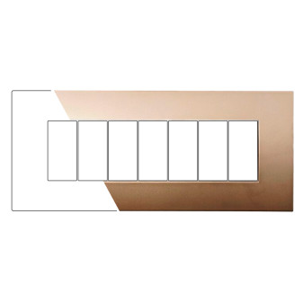PLACCA PLASTICA 7P ORO - modello VA83711