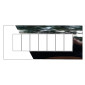 Immagine 1 - ETTROIT VENUS PLACCA PLASTICA 7P CROMATO LUCIDO - Mod. VA83713 - Compatibile con Vimar ARKÉ