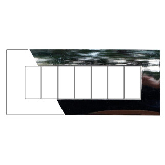 PLACCA PLASTICA 7P CROMATO LUCIDO - modello VA83713