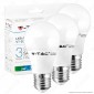 V-Tac VT-2055 Super Saver Pack Confezione 3 Lampadine LED E27 5W Bulb A55 - SKU 7266 / 7267 / 7268 [TERMINATO]