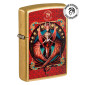 Zippo Accendino a Benzina Ricaricabile e Antivento con Fantasia Anne Stokes Medieval Mythological Collection - mod. 46689