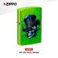 Immagine 2 - Zippo Accendino a Benzina Ricaricabile e Antivento con Fantasia Top Hat Skull Design - mod. 46709