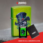 Immagine 6 - Zippo Accendino a Benzina Ricaricabile e Antivento con Fantasia Top Hat Skull Design - mod. 46709