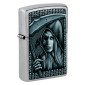 Immagine 1 - Zippo Accendino a Benzina Ricaricabile e Antivento con Fantasia Grim Woman - mod. 46151