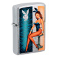 Immagine 1 - Zippo Accendino a Benzina Ricaricabile e Antivento con Fantasia Playboy - mod. 48374