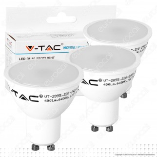 V-Tac VT-2095 Super Saver Pack Confezione 3 Faretti LED GU10 5W