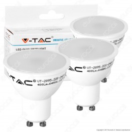 V-Tac VT-2095 Super Saver Pack Confezione 3 Faretti LED GU10 5W