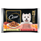 Immagine 1 - Cesar Selezione in Salsa Cibo per Cani con Pollo Verdure Manzo Carote - 4 Buste da 100g