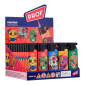 Prof Maxi Accendino Elettronico Turbo Antivento Grande Fantasia Color Skull - Box da 50 Accendini
