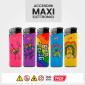 Immagine 2 - Prof Maxi Accendino Elettronico Grande con Fantasia LGBTQIA+ - Box da 50 Accendini