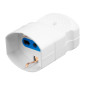 Immagine 1 - CFG Presa Bipasso Schuko + 10/16A 2P+T con Uscita Cavo Dritta Colore Bianco - mod. ES019S